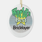 Der beste Bricklayer der Welt Keramik Ornament (Rechts)