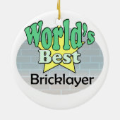 Der beste Bricklayer der Welt Keramik Ornament (Hinten)