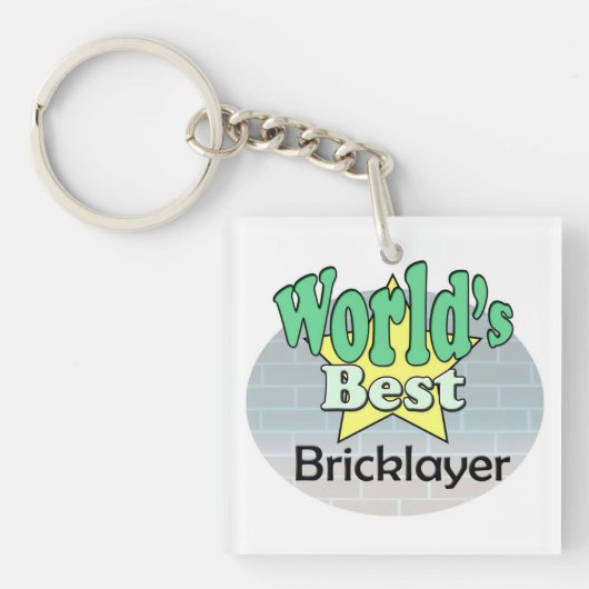 Der beste Bricklayer der Welt Schlüsselanhänger (Vorderseite)