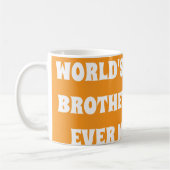 Der beste Bruder der Welt hat je Kaffeetasse (Links)