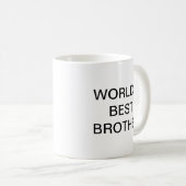 Der beste BRUDER der Welt Kaffeetasse (VorderseiteRechts)