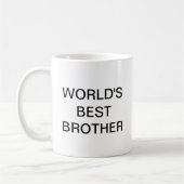 Der beste BRUDER der Welt Kaffeetasse (Links)