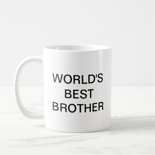 Der beste BRUDER der Welt Kaffeetasse (Links)