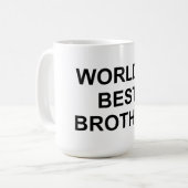 Der beste Bruder der Welt Kaffeetasse (Vorderseite Links)