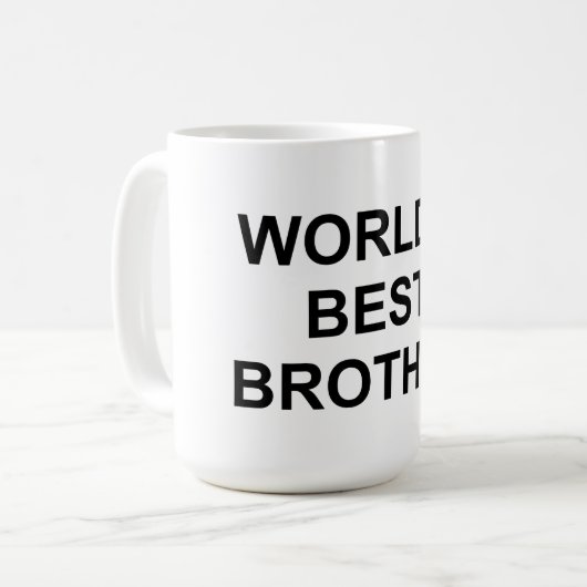Der beste Bruder der Welt Kaffeetasse (Vorderseite Links)