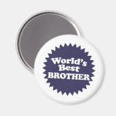 Der beste Bruder der Welt Magnet (Vorderseite/Rückseite)