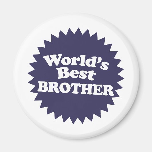Der beste Bruder der Welt Magnet (Vorne)
