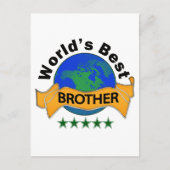 Der beste Bruder der Welt Postkarte (Vorderseite)