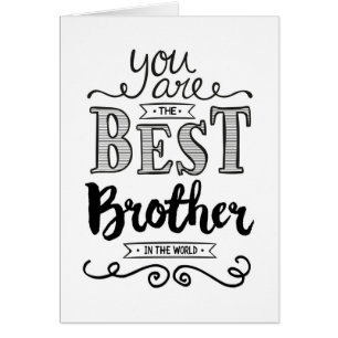 Der beste Bruder der Welt zum Geburtstag