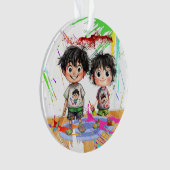 Der beste Bruder / Freund / Relativ Ornament (Vorderseite)