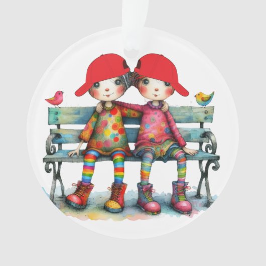 Der beste Bruder / Freund / Relativ Ornament (Vorderseite)