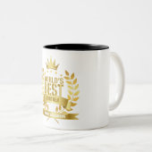 Der beste Bruder-Spaß-Gold der Welt Zweifarbige Tasse (VorderseiteRechts)