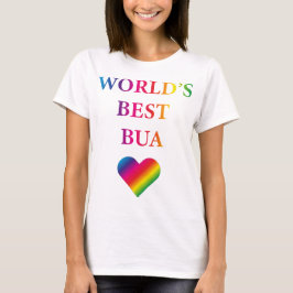 DER BESTE BUA RAINBOW HERZ T - Shirt DER WELT 