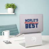 Der beste Buchhalter der Welt Aufkleber (Laptop auf Schreibtisch)