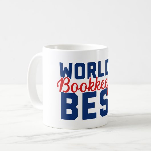 Der beste Buchhalter der Welt Kaffeetasse (Vorderseite Links)