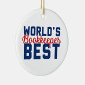 Der beste Buchhalter der Welt Keramikornament (Rechts)