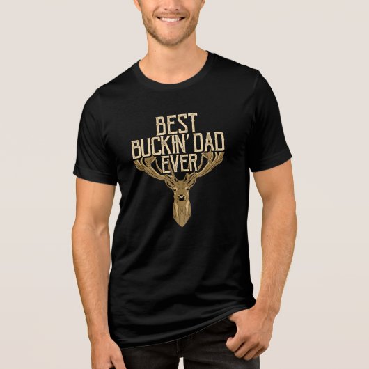 Der beste Buckin-Vater aller Zeiten für die ersten Tri-Blend Shirt (Vorderseite)