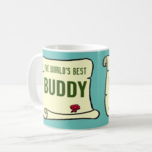 Der beste Buddy der Welt. Kaffeetasse (Vorderseite Links)