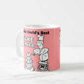 Der beste Cakemaker des Wortes Kaffeetasse (Vorderseite Links)