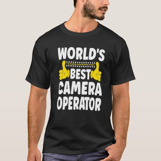 Der beste Camera Operator-Job-Titel Camera-Ope der T-Shirt (Vorderseite)