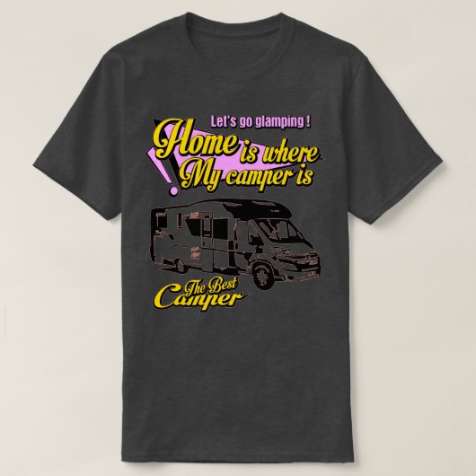 Der beste Camper Glamping 1 T-Shirt (Design vorne)