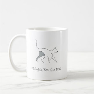 Der beste Cat Dad der Welt - einfach, persönlich Kaffeetasse
