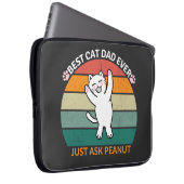 Der beste Cat Vater, der jemals Erdnuss Gefragt ha Laptopschutzhülle (Vorne Rechts)