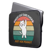 Der beste Cat Vater, der jemals Erdnuss Gefragt ha Laptopschutzhülle (Vorderseite Links)