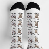 Der beste Cat Vater der Welt - Custom 3 Cat Fotos  Socken (Oben)