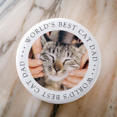 Der beste Cat Vater der Welt Elegantes einfaches F Button
