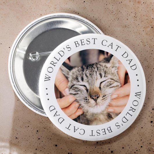 Der beste Cat Vater der Welt Elegantes einfaches F Button