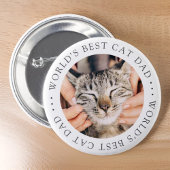 Der beste Cat Vater der Welt Elegantes einfaches F Button