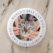 Der beste Cat Vater der Welt Elegantes einfaches F Button