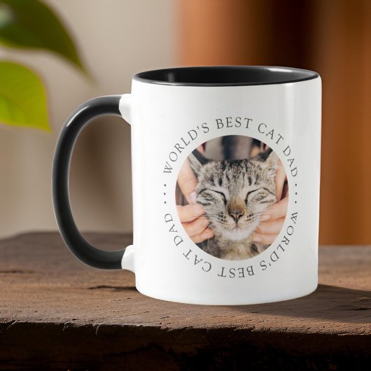 Der beste Cat Vater der Welt Elegantes einfaches F Tasse