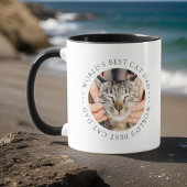Der beste Cat Vater der Welt Elegantes einfaches F Tasse