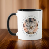 Der beste Cat Vater der Welt Elegantes einfaches F Tasse