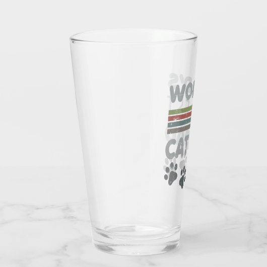 Der beste Cat-Vater der Welt Glas (Rechts)