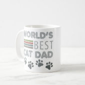 Der beste Cat-Vater der Welt Kaffeetasse (Vorderseite Links)