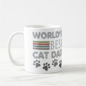 Der beste Cat-Vater der Welt Kaffeetasse (Links)