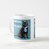 Der beste Cat-Vater der Welt Kaffeetasse (Vorderseite Links)