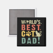 Der beste Cat-Vater der Welt Magnet (Vorderseite/Rückseite)