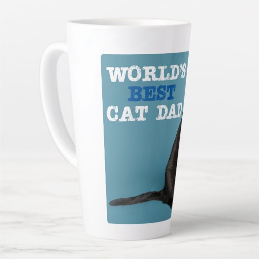 Der beste Cat-Vater der Welt Milchtasse (Linke Ecke)