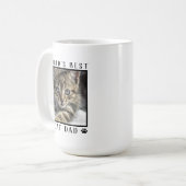 Der beste Cat-Vater der Welt mit dem Foto Ihrer Ka Kaffeetasse (Vorderseite Links)