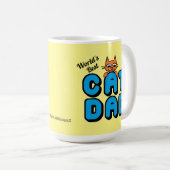Der beste CAT-VATER der Welt mit Niedlicher Katze Kaffeetasse (VorderseiteRechts)