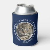 Der beste Cat Vater der Welt Niedliches Personalis Dosenkühler (Kanne Vorderseite)