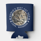 Der beste Cat Vater der Welt Niedliches Personalis Dosenkühler (Rückseite)