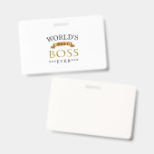 Der beste Chef der Welt Ausweis (Vorder- & Rückseite)