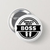 Der beste Chef der Welt Button (Vorne & Hinten)