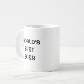 Der beste Chef der Welt Kaffeetasse (Vorderseite Links)
