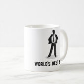 Der beste Chef der Welt Kaffeetasse (VorderseiteRechts)